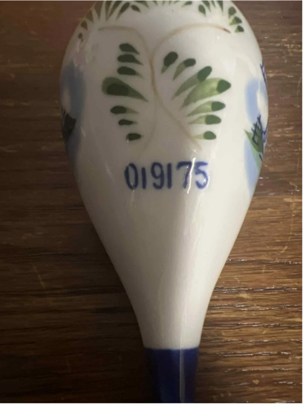 Delft Blue Christmas Ornament Hand Painted Dutch Windmill Numbered Ceramic 01917